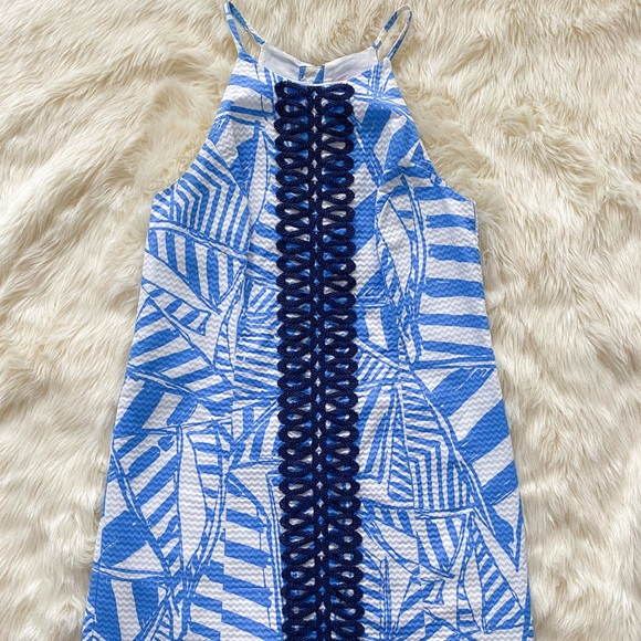 Lilly Pulitzer Annabelle Bay Blue Yacht Rope Dress - Picture 5 of 7